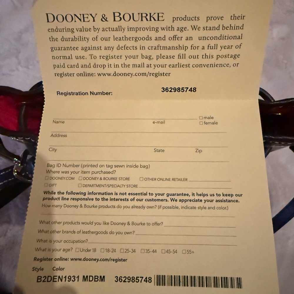 Dooney & Bourke Croco Small Drawstring Crossbody NWOT - Picture 8 of 10